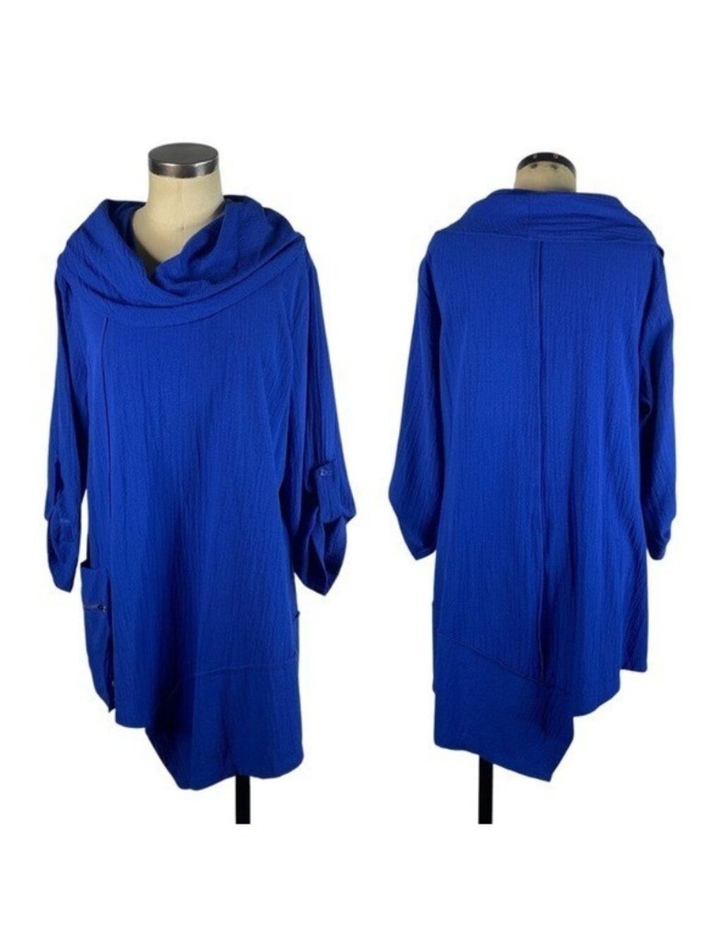 Ali Miles Tunic Top Large Blue